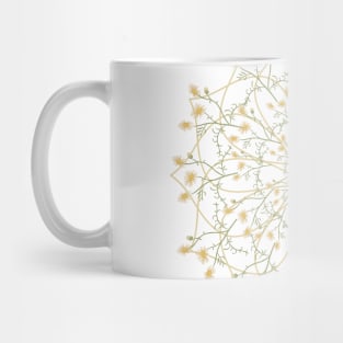 Mandala with Chamomile flowers Mug